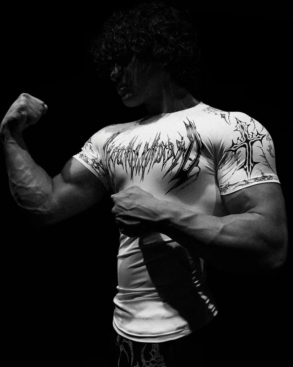 Men's Gym Fitness Sports Workout Athletic Training Tight-fitting Short-sleeve Quick-dry Compression T-Shirt for Men