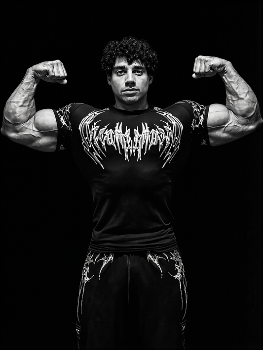 Men's Gym Fitness Sports Workout Athletic Training Tight-fitting Short-sleeve Quick-dry Compression T-Shirt for Men